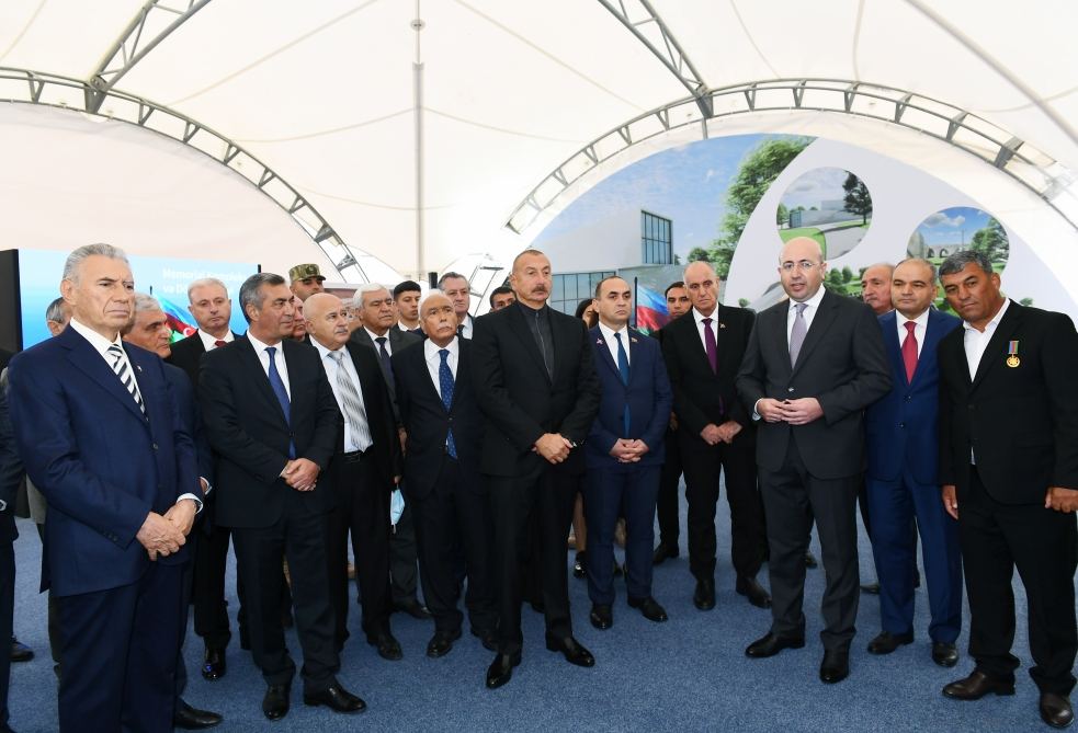 President Ilham Aliyev meets with members of Jabrayil general public, lays foundation of Memorial Complex and restoration of city (PHOTO)