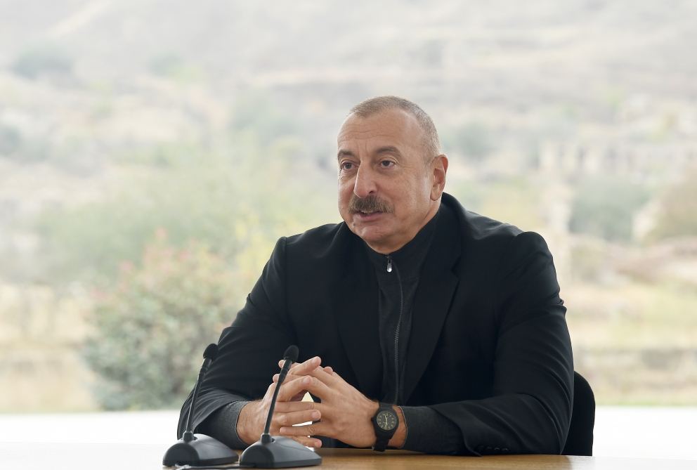President Ilham Aliyev meets with members of Jabrayil general public, lays foundation of Memorial Complex and restoration of city (PHOTO)