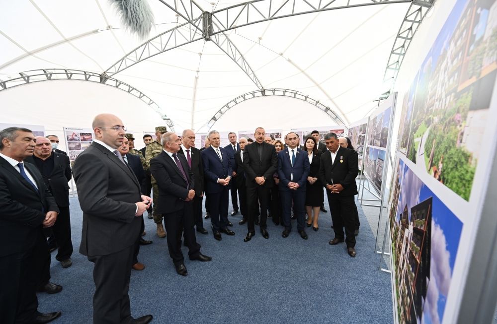 President Ilham Aliyev meets with members of Jabrayil general public, lays foundation of Memorial Complex and restoration of city (PHOTO)