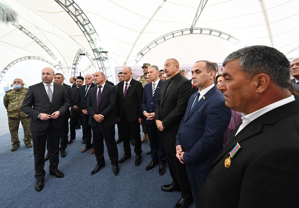 President Ilham Aliyev meets with members of Jabrayil general public, lays foundation of Memorial Complex and restoration of city (PHOTO)