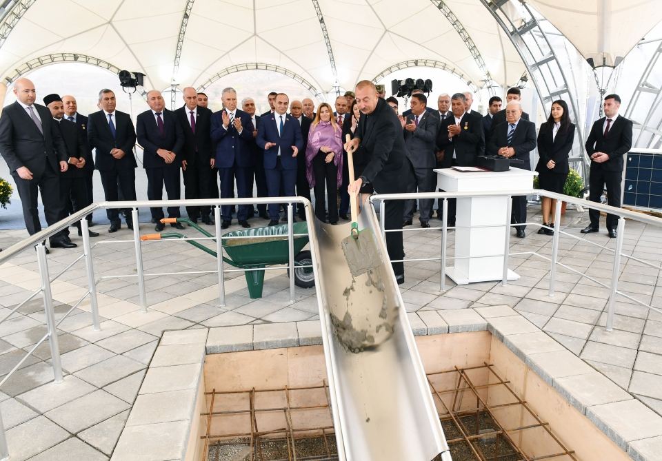 President Ilham Aliyev meets with members of Jabrayil general public, lays foundation of Memorial Complex and restoration of city (PHOTO)