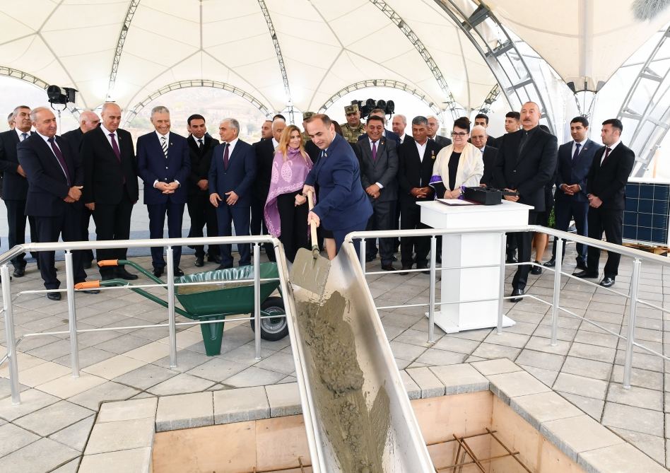 President Ilham Aliyev meets with members of Jabrayil general public, lays foundation of Memorial Complex and restoration of city (PHOTO)