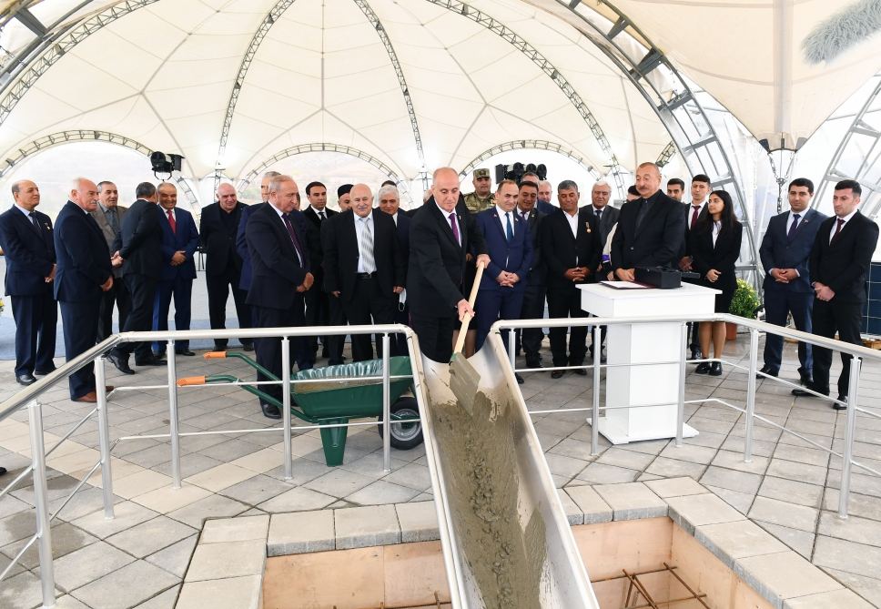 President Ilham Aliyev meets with members of Jabrayil general public, lays foundation of Memorial Complex and restoration of city (PHOTO)