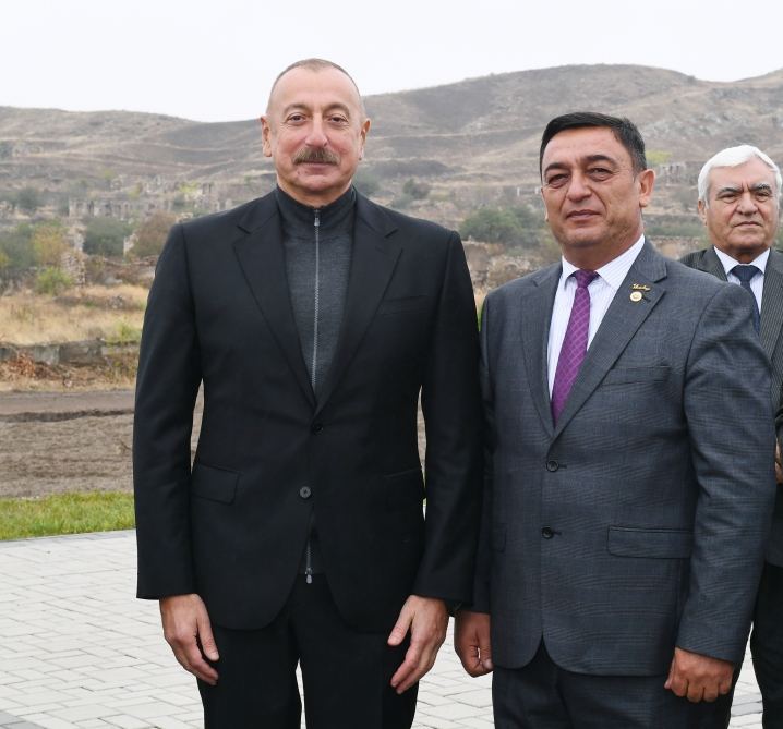 President Ilham Aliyev meets with members of Jabrayil general public, lays foundation of Memorial Complex and restoration of city (PHOTO)