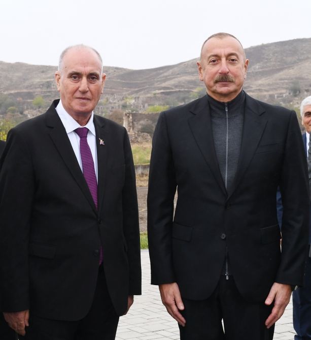 President Ilham Aliyev meets with members of Jabrayil general public, lays foundation of Memorial Complex and restoration of city (PHOTO)