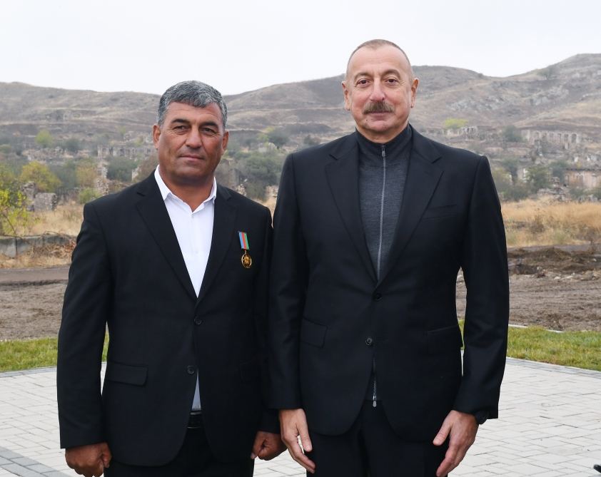 President Ilham Aliyev meets with members of Jabrayil general public, lays foundation of Memorial Complex and restoration of city (PHOTO)