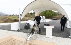 President Ilham Aliyev visits Hadrut settlement and Tugh village of Khojavand district (PHOTO/VIDEO)