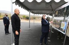 President Ilham Aliyev visits Hadrut settlement and Tugh village of Khojavand district (PHOTO/VIDEO)