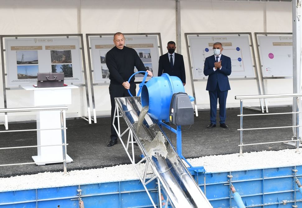 President Ilham Aliyev visits Hadrut settlement and Tugh village of Khojavand district (PHOTO/VIDEO)