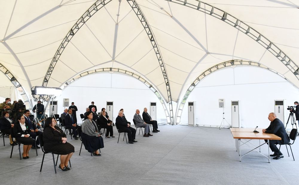 President Ilham Aliyev visits Hadrut settlement and Tugh village of Khojavand district (PHOTO/VIDEO)