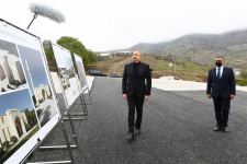 President Ilham Aliyev lays foundation for new mosque in Hadrut settlement (PHOTO/VIDEO)