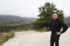 President Ilham Aliyev lays foundation for new mosque in Hadrut settlement (PHOTO/VIDEO)