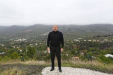 President Ilham Aliyev lays foundation for new mosque in Hadrut settlement (PHOTO/VIDEO)