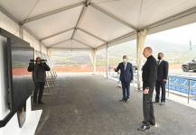 President Ilham Aliyev lays foundation for Hadrut junction substation (PHOTO/VIDEO)