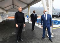 President Ilham Aliyev lays foundation for Hadrut junction substation (PHOTO/VIDEO)