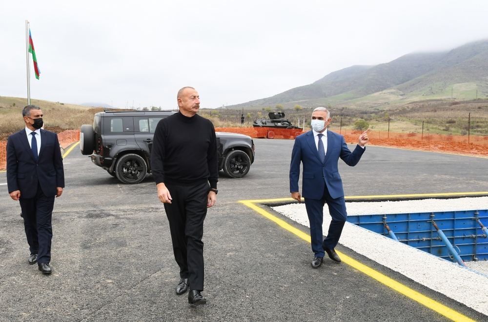 President Ilham Aliyev lays foundation for Hadrut junction substation (PHOTO/VIDEO)