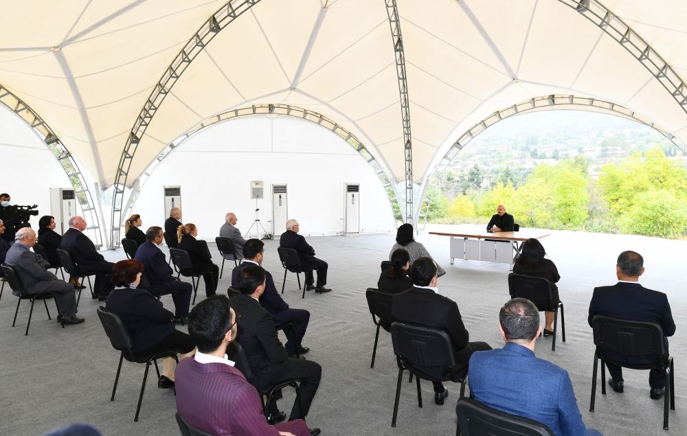 President Ilham Aliyev meets with public representatives of Khojavand district (PHOTO/VIDEO)