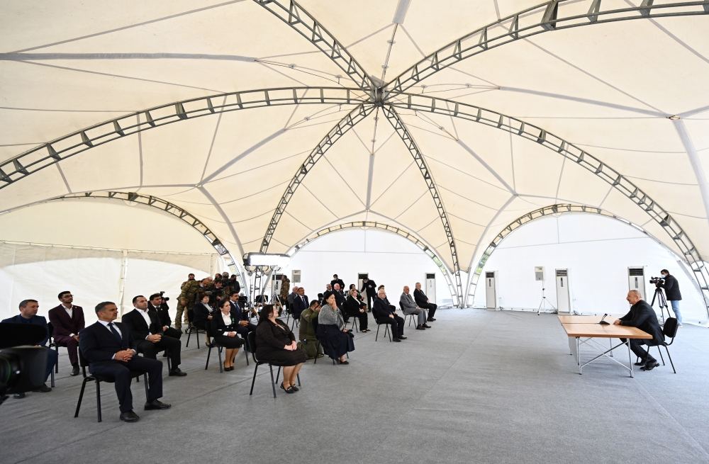 President Ilham Aliyev meets with public representatives of Khojavand district (PHOTO/VIDEO)