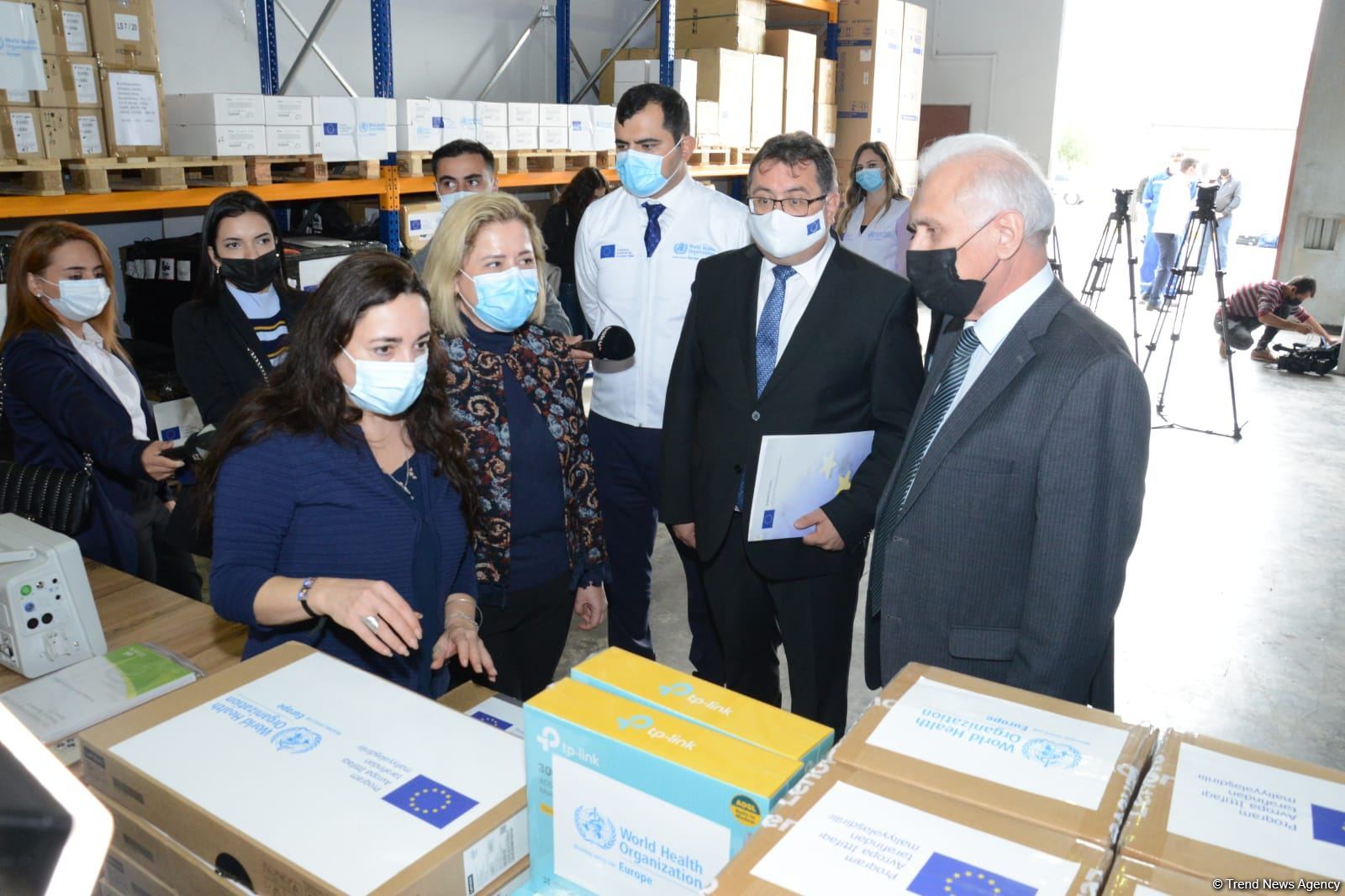 EU, WHO donate new aid to Azerbaijan's Health Ministry to fight COVID-19 (PHOTO)