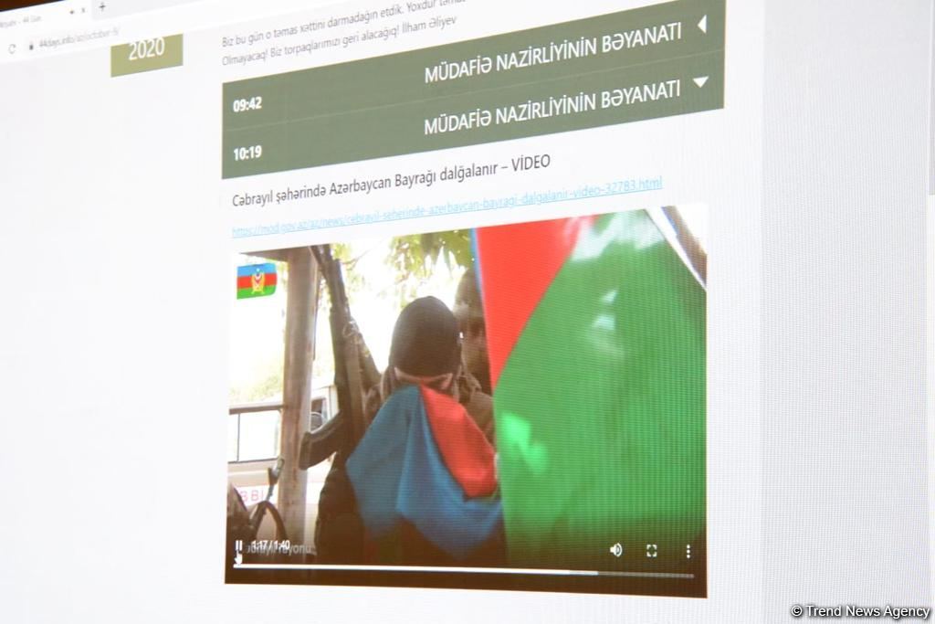 Azerbaijan holds presentation of website on Second Karabakh War (PHOTO)