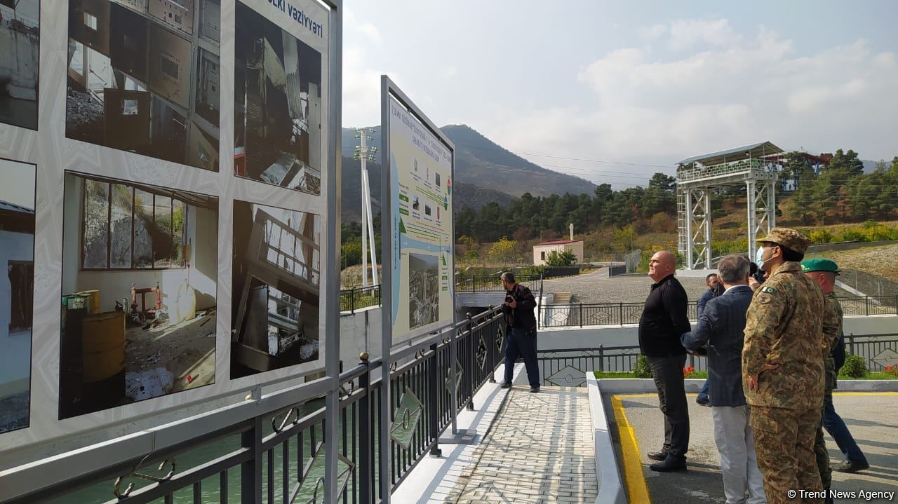 Representatives of diplomatic corps view restoration work in liberated territories of Azerbaijan (PHOTO)