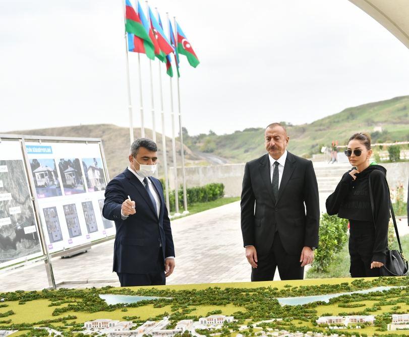 President Aliyev lays foundation stone for Fuzuli-Aghdam highway (PHOTO)