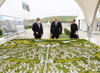 President Ilham Aliyev laid foundation stone “smart village” in Dovlatyarli village, Fuzuli district (PHOTO)