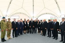 President Ilham Aliyev and First Lady Mehriban Aliyeva meet with members of general public of Fuzuli, lay foundation stone for Memorial Complex and for restoration of city (PHOTO)