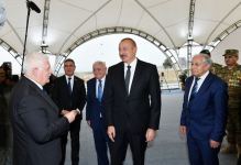 President Ilham Aliyev and First Lady Mehriban Aliyeva meet with members of general public of Fuzuli, lay foundation stone for Memorial Complex and for restoration of city (PHOTO)