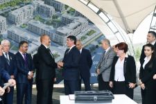 President Ilham Aliyev and First Lady Mehriban Aliyeva meet with members of general public of Fuzuli, lay foundation stone for Memorial Complex and for restoration of city (PHOTO)