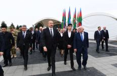 President Ilham Aliyev and First Lady Mehriban Aliyeva meet with members of general public of Fuzuli, lay foundation stone for Memorial Complex and for restoration of city (PHOTO)