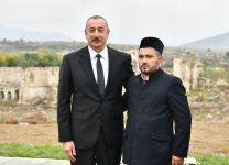 President Ilham Aliyev and First Lady Mehriban Aliyeva meet with members of general public of Fuzuli, lay foundation stone for Memorial Complex and for restoration of city (PHOTO)