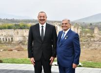 President Ilham Aliyev and First Lady Mehriban Aliyeva meet with members of general public of Fuzuli, lay foundation stone for Memorial Complex and for restoration of city (PHOTO)