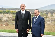 President Ilham Aliyev and First Lady Mehriban Aliyeva meet with members of general public of Fuzuli, lay foundation stone for Memorial Complex and for restoration of city (PHOTO)