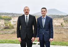 President Ilham Aliyev and First Lady Mehriban Aliyeva meet with members of general public of Fuzuli, lay foundation stone for Memorial Complex and for restoration of city (PHOTO)