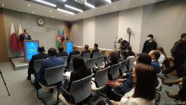Press conference of Azerbaijani, Qatari FMs (PHOTO/VIDEO)