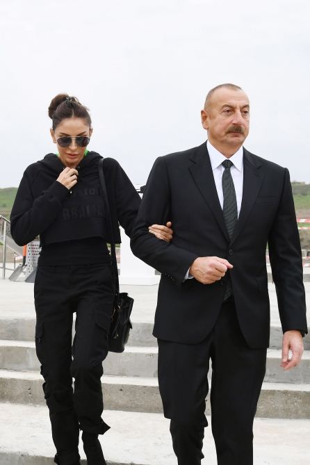 President Ilham Aliyev laid foundation stone “smart village” in Dovlatyarli village, Fuzuli district (PHOTO)