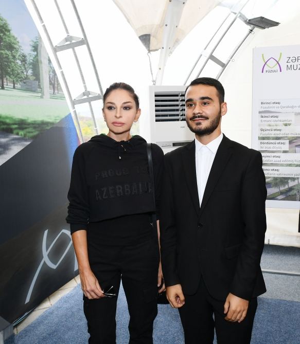 President Ilham Aliyev and First Lady Mehriban Aliyeva meet with members of general public of Fuzuli, lay foundation stone for Memorial Complex and for restoration of city (PHOTO)