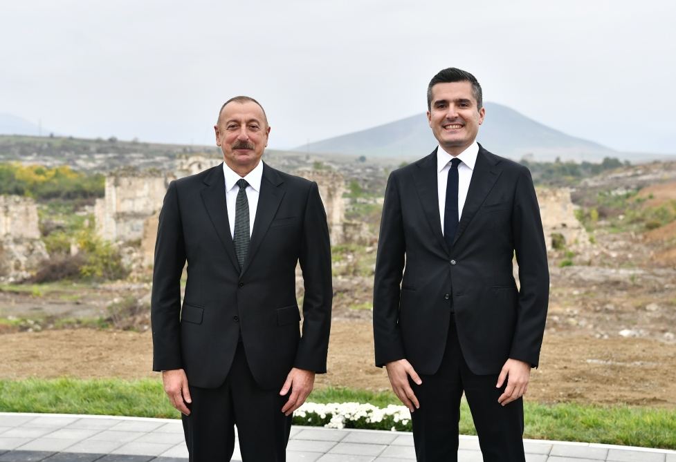 President Ilham Aliyev and First Lady Mehriban Aliyeva meet with members of general public of Fuzuli, lay foundation stone for Memorial Complex and for restoration of city (PHOTO)