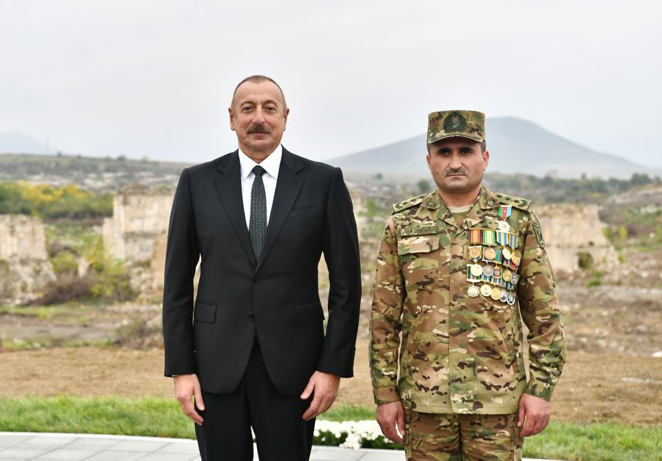 President Ilham Aliyev and First Lady Mehriban Aliyeva meet with members of general public of Fuzuli, lay foundation stone for Memorial Complex and for restoration of city (PHOTO)