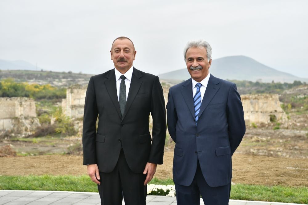 President Ilham Aliyev and First Lady Mehriban Aliyeva meet with members of general public of Fuzuli, lay foundation stone for Memorial Complex and for restoration of city (PHOTO)