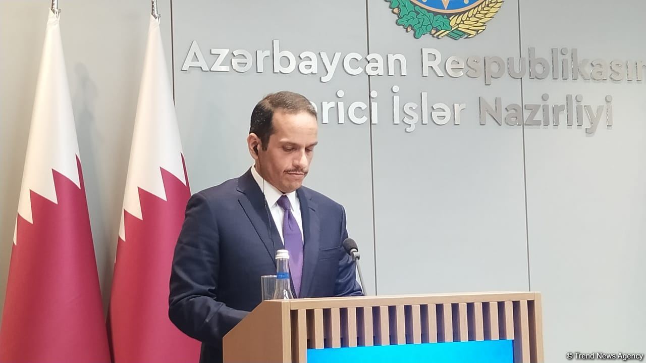 Press conference of Azerbaijani, Qatari FMs (PHOTO/VIDEO)