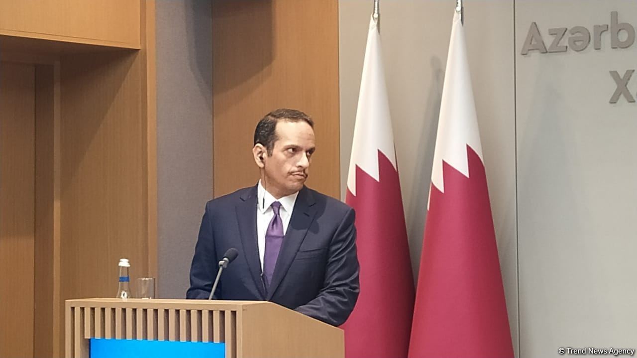 Press conference of Azerbaijani, Qatari FMs (PHOTO/VIDEO)