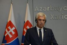 Joint press conference of Azerbaijani and Slovak FMs held in Baku (PHOTO/VIDEO)