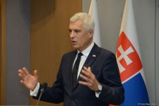 Joint press conference of Azerbaijani and Slovak FMs held in Baku (PHOTO/VIDEO)