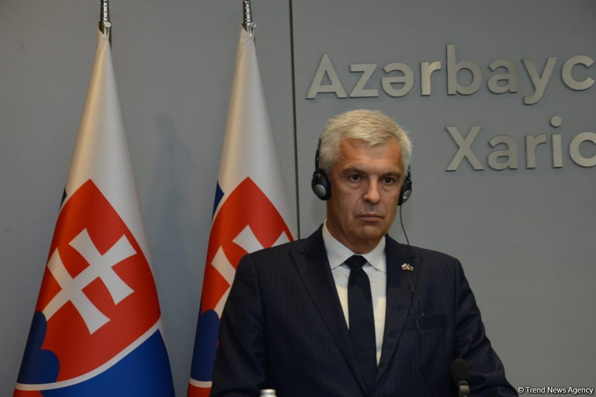 Joint press conference of Azerbaijani and Slovak FMs held in Baku (PHOTO/VIDEO)