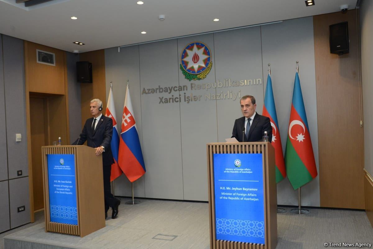 Joint press conference of Azerbaijani and Slovak FMs held in Baku (PHOTO/VIDEO)