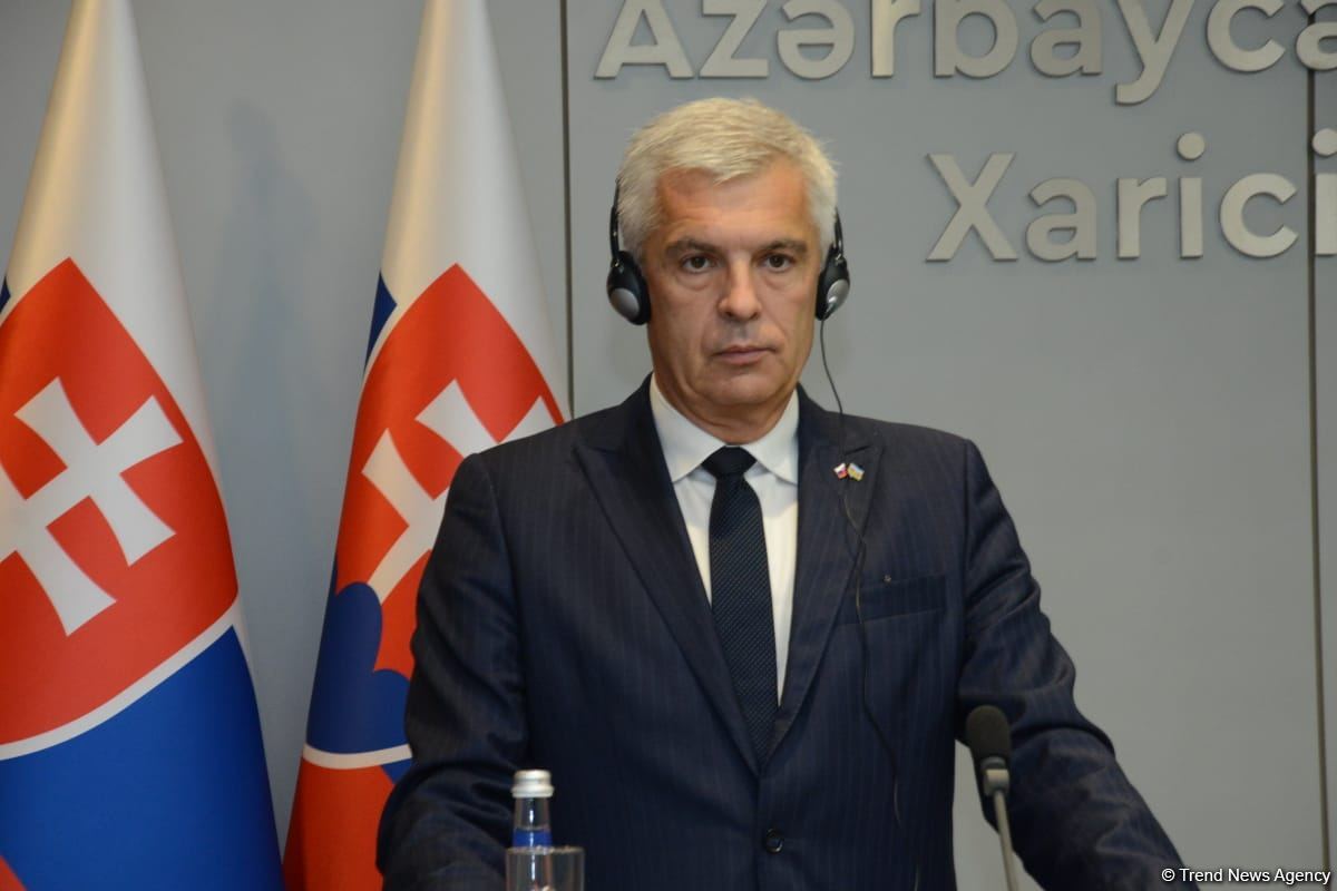 Joint press conference of Azerbaijani and Slovak FMs held in Baku (PHOTO/VIDEO)