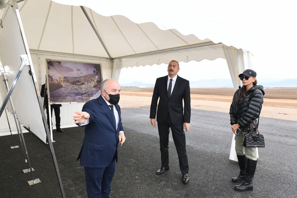 Azerbaijani President Ilham Aliyev and First Lady Mehriban Aliyeva visit Zangilan district (FOTO)