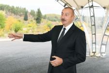 President Ilham Aliyev and First Lady Mehriban Aliyeva meet with members of Zangilan general public (PHOTO)